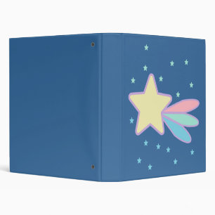 Cute Shooting Star Comet 3 Ring Binder