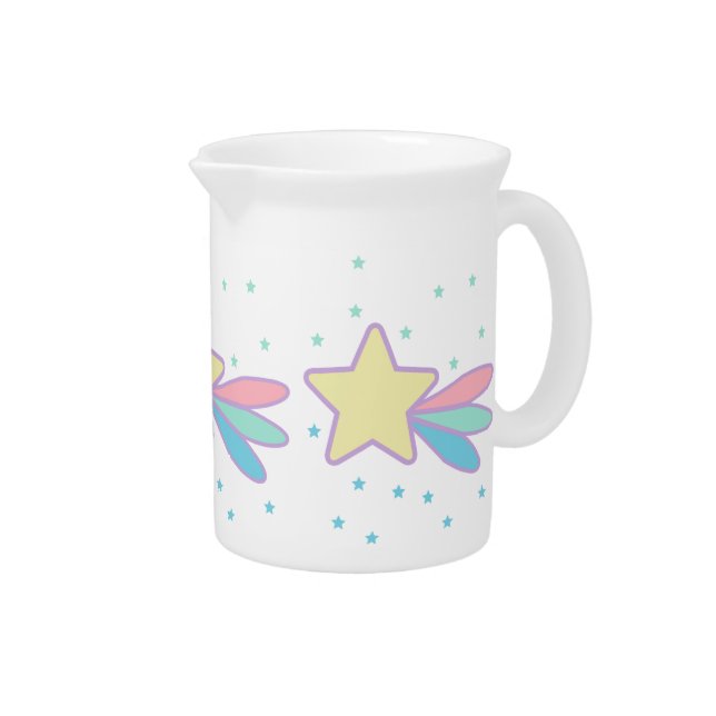 Cute Shooting Star Comet Beverage Pitcher (Right)