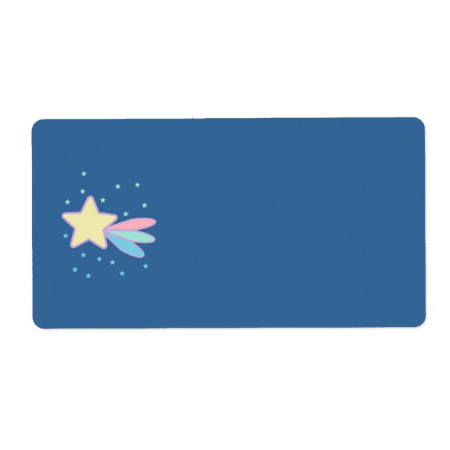 Cute Shooting Star Comet Label (Front)