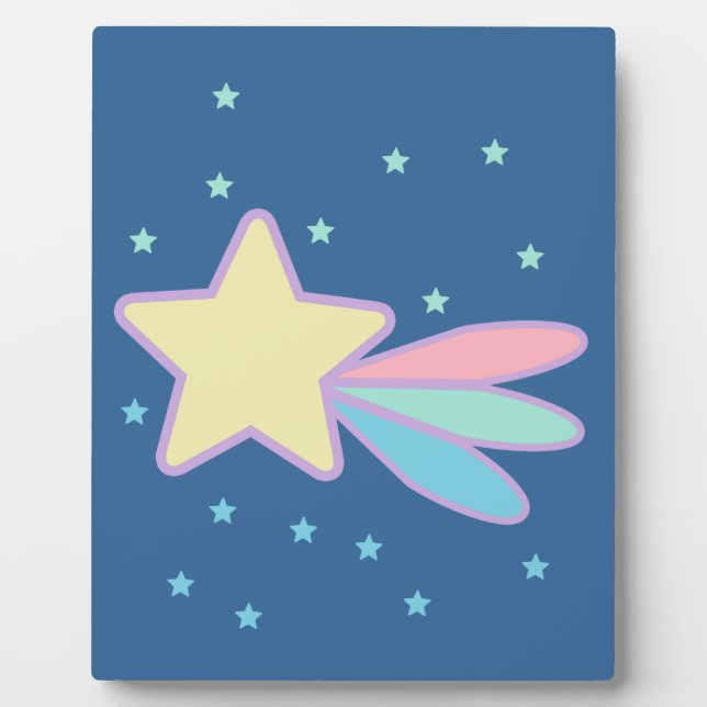 Cute Shooting Star Comet Plaque (Front)