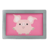 Cute Shorty Cartoon Pig Belt Buckle (Front)