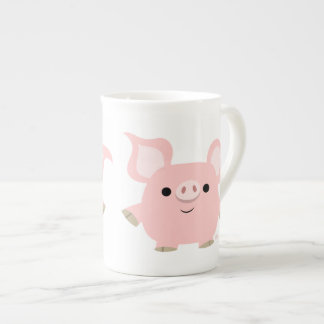 Cute Shorty Cartoon Pig Bone China Mug