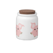 Cute Shorty Cartoon Pig Candy Jar (Back)