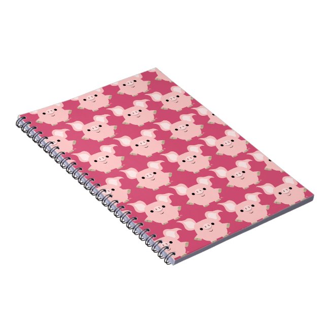 Cute Shorty Cartoon Pig Notebook (Right Side)
