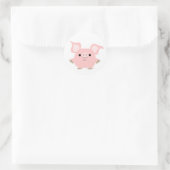 Cute Shorty Cartoon Pig Sticker (Bag)
