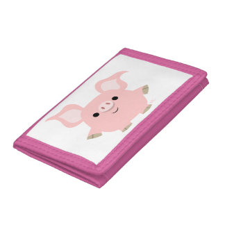 Cute Shorty Cartoon Pig Wallet