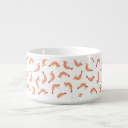 Cute shrimp customizable incl. background color bowl
