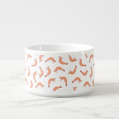 Cute shrimp customizable incl background color bowl