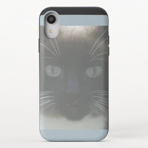 Cute Siamese Cat Close Up Slider Phone Case