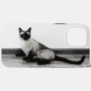 CUTE Siamese Cat Portrait Photograph iPhone 13 Pro Max Case