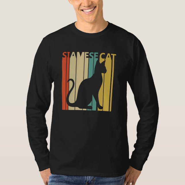 Cute Siamese Cat T-Shirt (Front)