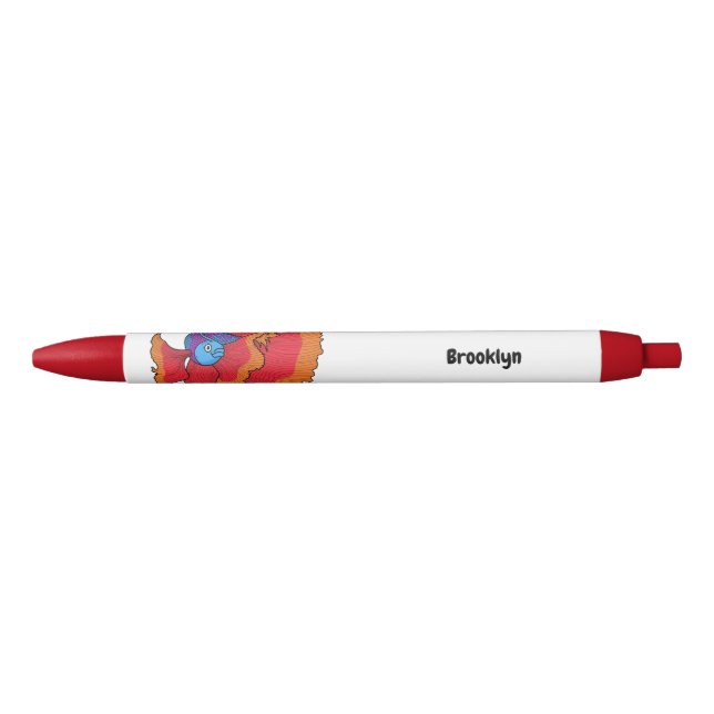Cute Siamese fighting fish betta cartoon  Pen (Front)