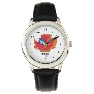 Cute Siamese fighting fish betta cartoon  Watch