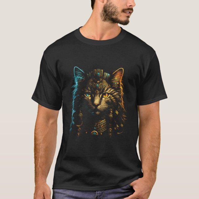 Cute Siberian Cat  Egyptian Pharaoh Siberian Cat O T-Shirt (Front)