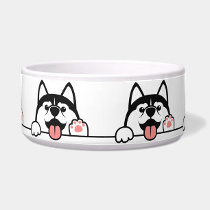 Cute Siberian Husky Bowl
