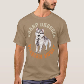 Cute Siberian Husky Dog T-Shirt