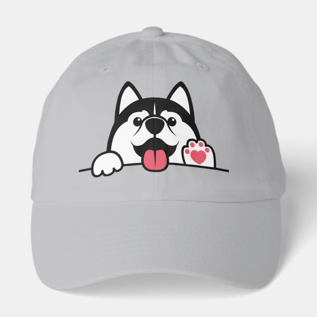 Cute Siberian Husky Hat (Front)