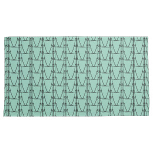 Cute Silhouette Mini Coconut Trees Pattern Pillow Case