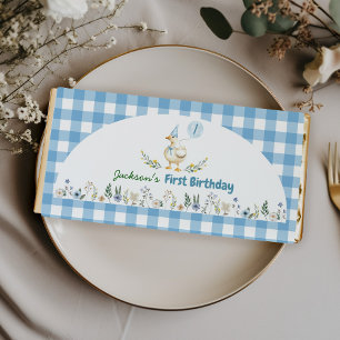 Cute Silly Goose First Birthday Hershey Bar Favors