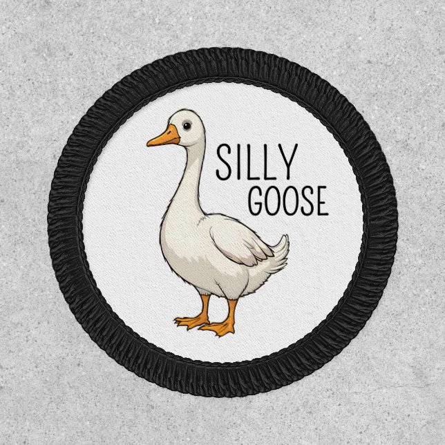 Cute Silly Goose  Patch (Front)