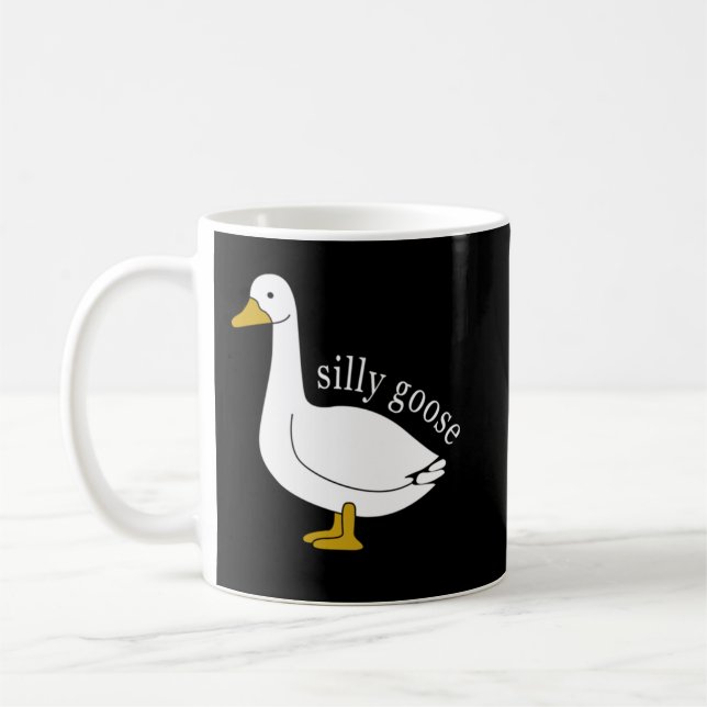 Cute Silly Goose Ugly Xmas Funny Goose Trendy Clot Coffee Mug (Left)