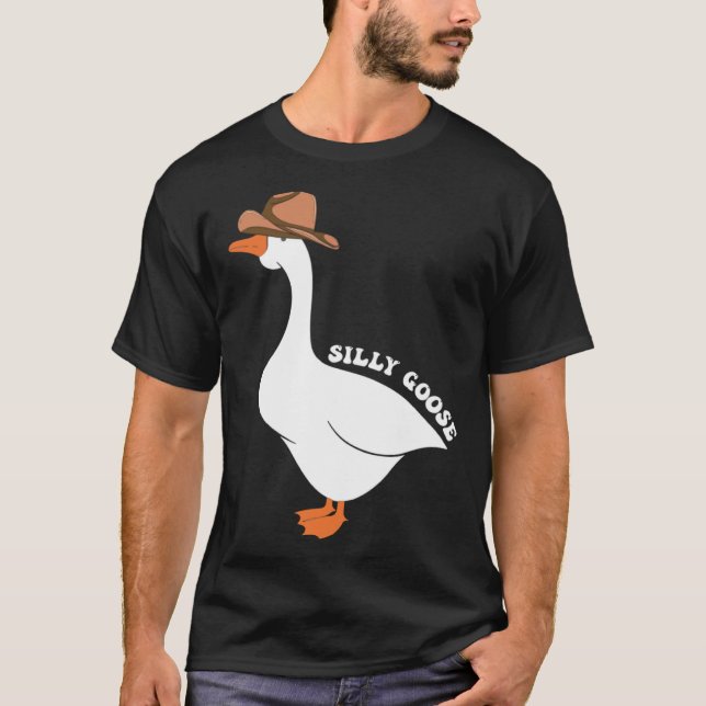 Cute Silly Goose Ugly Xmas  Goose Trendy Clothing T-Shirt (Front)