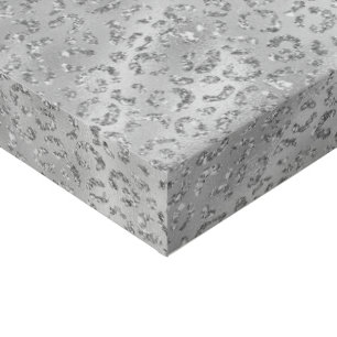 Cute Silver Cheetah Leopard Skin Print Pattern