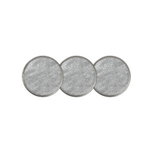 Cute Silver Cheetah Leopard Skin Print Pattern Golf Ball Marker