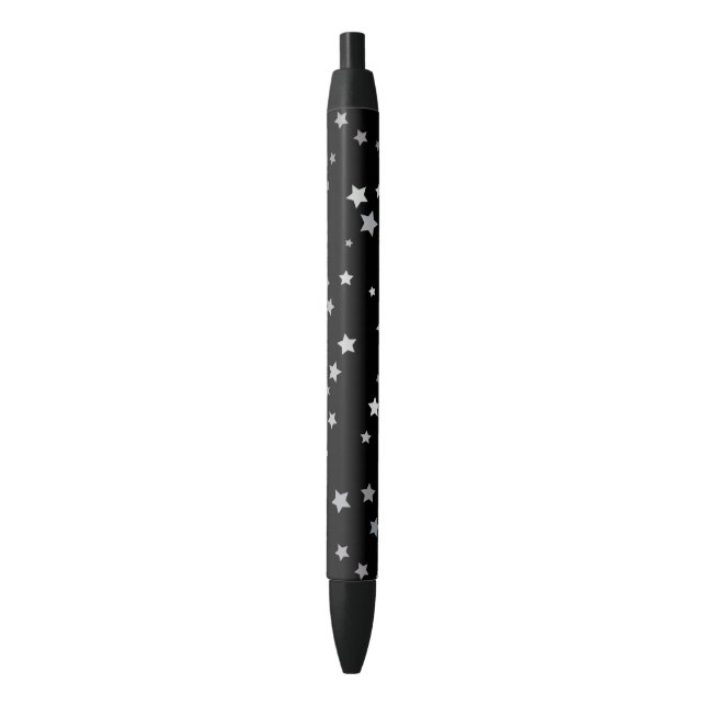 Cute Silver Stars pattern | Any background color  Pen (Front Vertical)