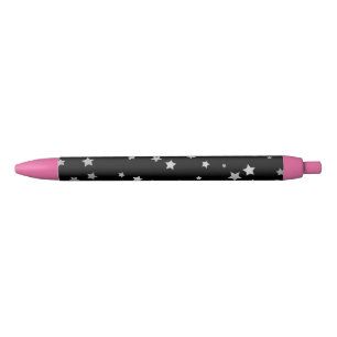 Cute Silver Stars pattern Any background color Pen