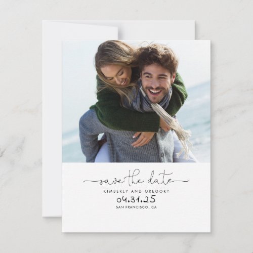 Cute Simple and Elegant Save the Date Photo