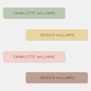 Cute Simple Boho Safari Back to School Kids  Labels