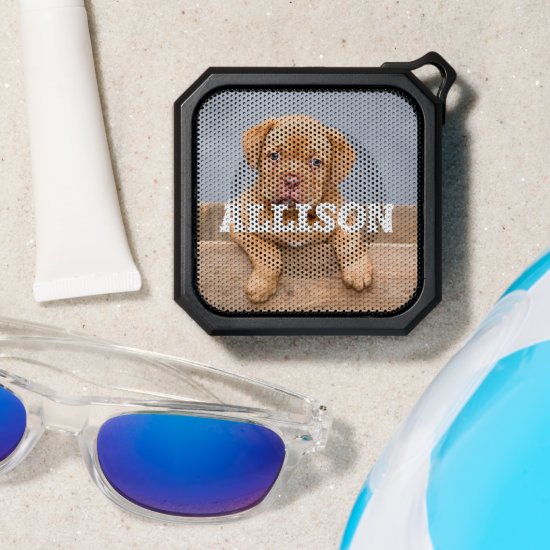 Cute Simple Brown Puppy Portrait Image Photography Bluetooth Speaker