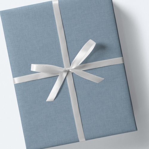Cute simple chambray blue effect wrapping paper sheets