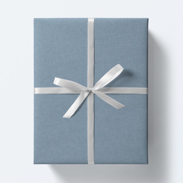 Cute simple chambray blue effect wrapping paper sheets (Creator Uploaded)