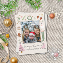 Cute Simple Cozy Pastel Christmas Photo