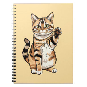 Cute simple design men cat lover notebook