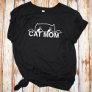 Cute simple design womens black cat lover mom T-Shirt