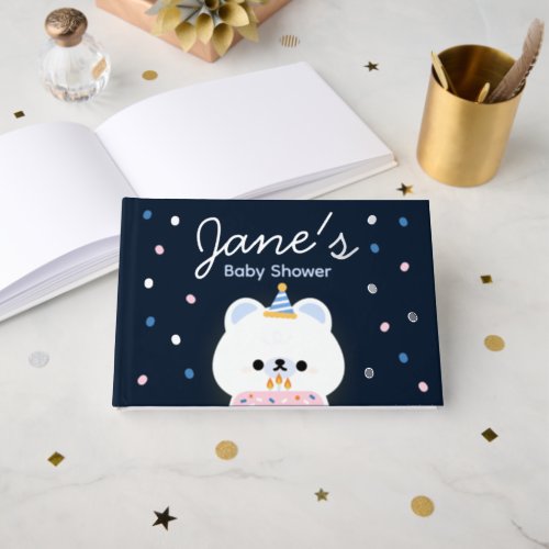 Cute Simple Fun Birthday Party Foil Guest Book