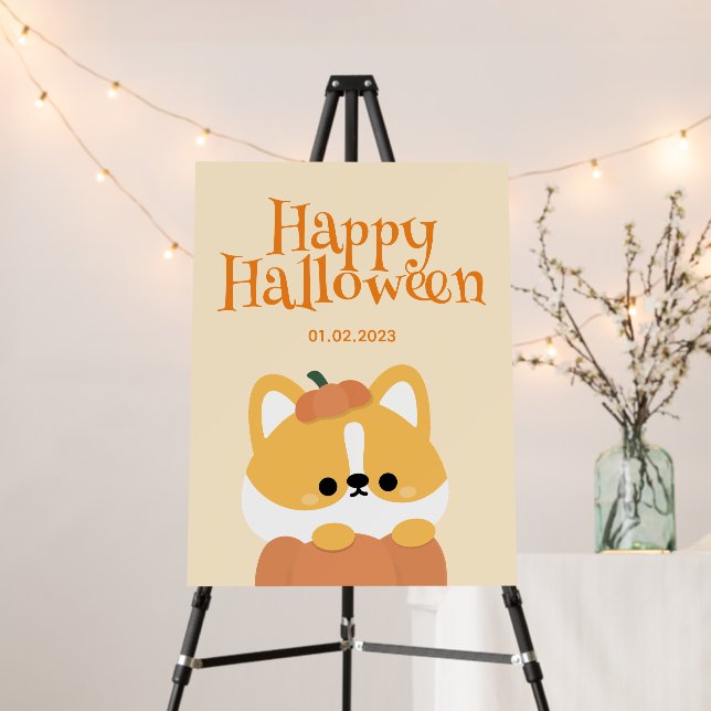 Cute Simple Fun Halloween Party Foam Board (In Situ (Stand))