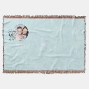 Cute Simple Gifts For Aunts   Custom Aunt Birthday Throw Blanket