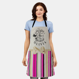 Cute Simple Gifts For Daughters   Typography Apron