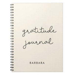 Cute simple gratitude journal notebook