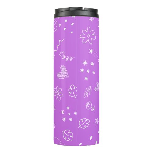 Cute Simple Hand Doodle Jennifer Thermal Tumbler