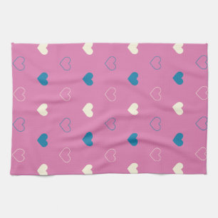 Cute Simple Heart Pattern Kitchen Towel