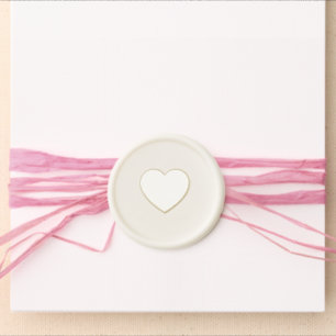 Cute Simple Heart Wax Seal Sticker