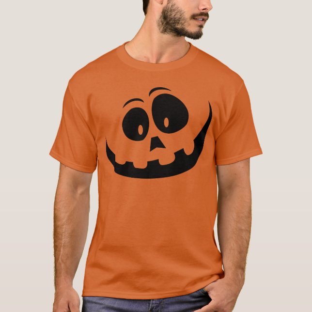 Cute Simple Jack O Lantern T-Shirt (Front)
