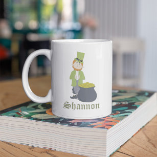 Cute Simple Leprechaun St. Patrick's Day Whimsical Coffee Mug