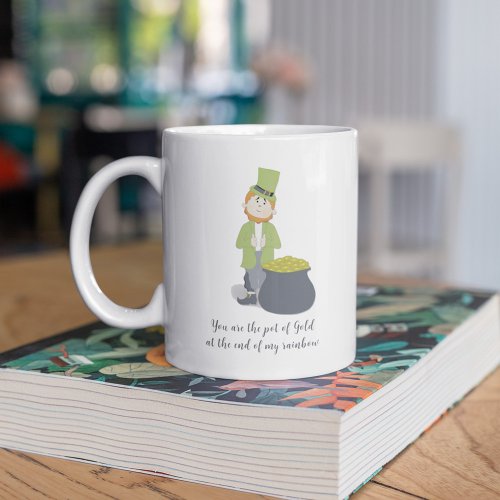 Cute Simple Leprechaun St Patricks Day Whimsical Coffee Mug