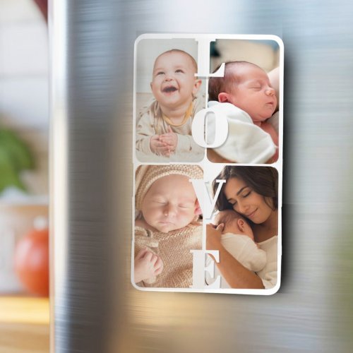 Cute Simple Multi Photo Keepsake Modern Elegant Ma